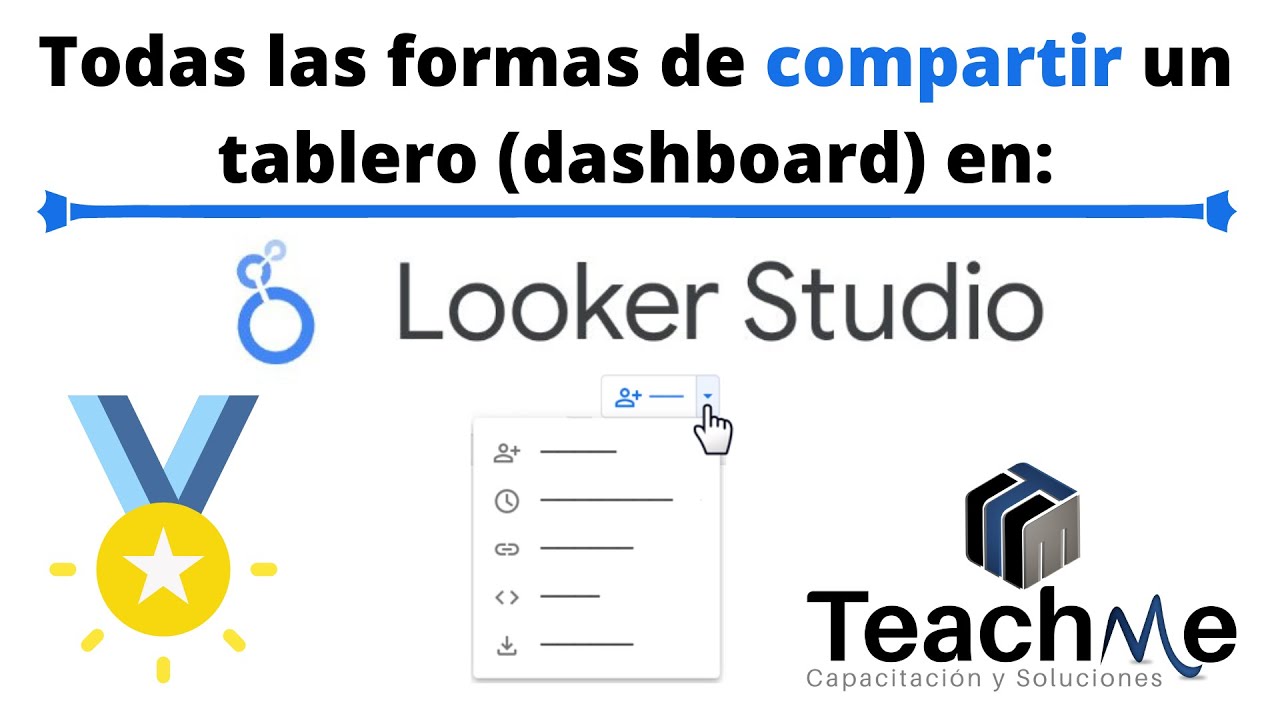 Todas las formas de compartir un tablero ( dashboard ) en Looker Studio 🏆