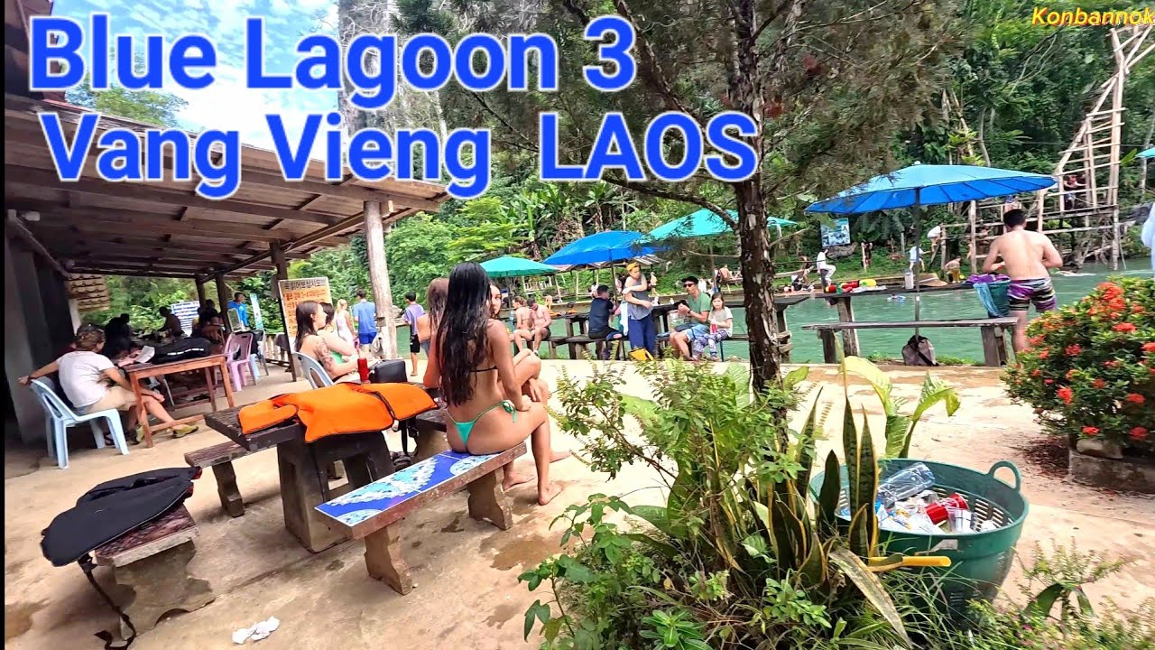 The Blue Lagoon 3, Vang Vieng beautiful tourist attractions. LAOS