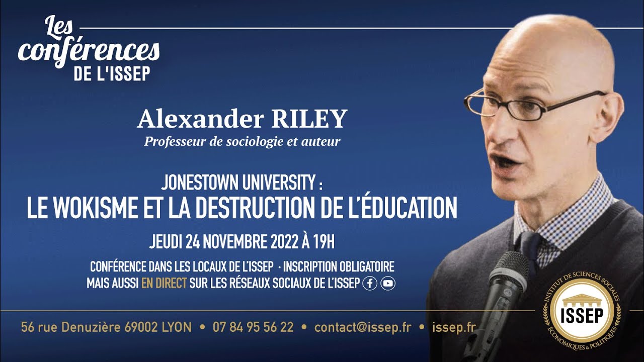 [EN DIRECT] Conférence sur le wokisme avec Alexander Riley