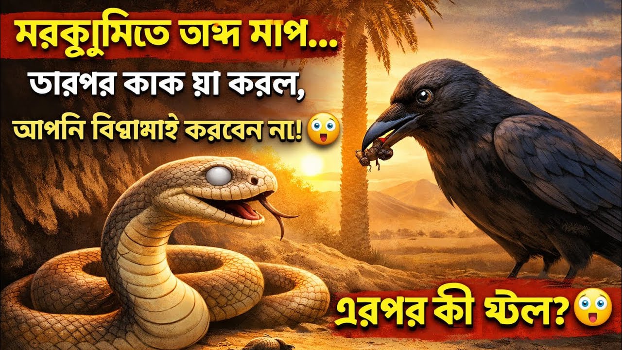 একটি কাক বাঁচালো অন্ধ সাপকে | হৃদয় ছুঁয়ে যাওয়া গল্প