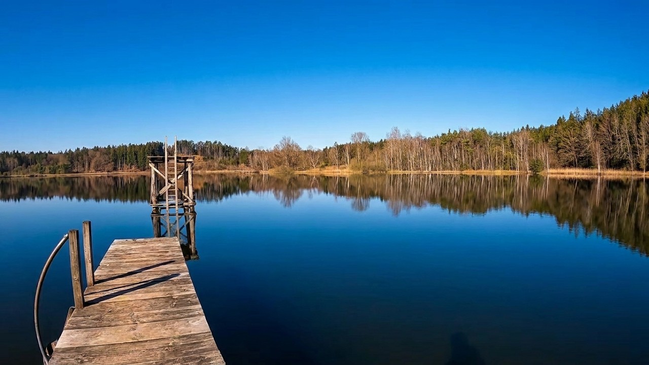Griessee Spaziergang | Obing, Bayern, Deutschland
