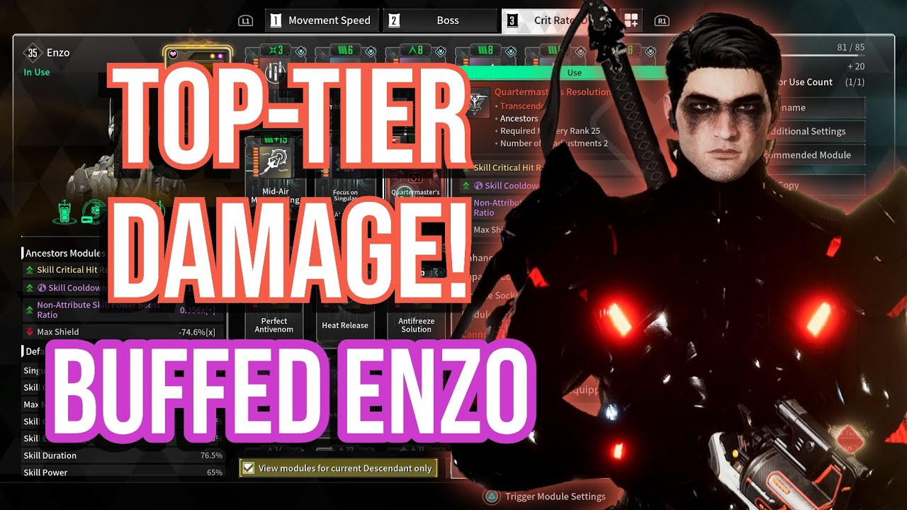 ENZO DPS REACHED TOP LEVEL! Refined Build for Breach & Mobbing I The First Descendant
