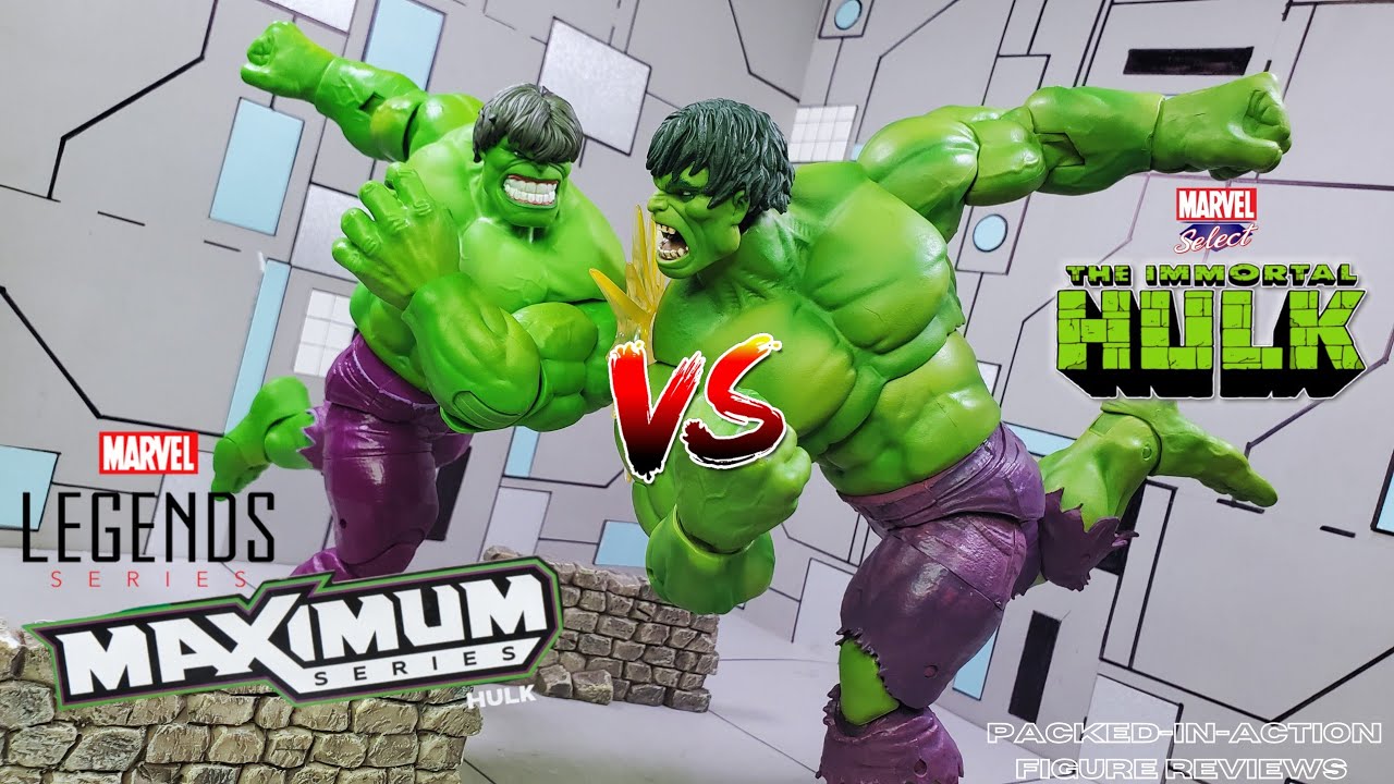 Who Comes Out On Top!? - Marvel Legends Maximum Hulk Vs Marvel Select Immortal Hulk Comparison