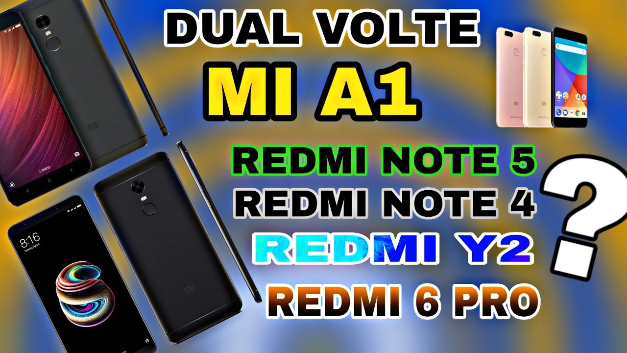 Dual VoLTE Support for Mi A1 || Redmi Note 4, Redmi Note 5, Redmi Y2 Supported?