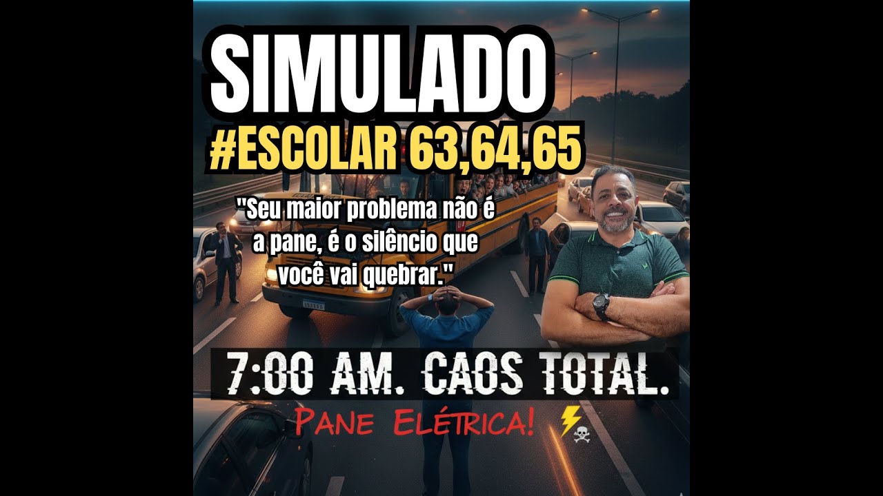 #ESCOLAR 63,64,65 - Simulado DETRAN: Acerte 30/30 e Garanta Sua Aprovação na Primeira Tentativa!