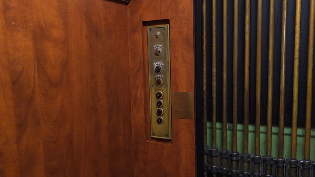 ANCIENT 1930 Otis Fensom Traction Elevators at Fairmont Le Chateau Montebello, QC