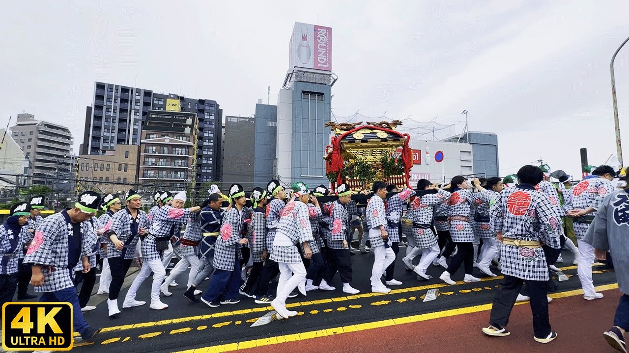 【 くらやみ祭 】古い祭の痕跡みる御霊宮神輿　神輿還御（おかえり）　府中 大國魂神社