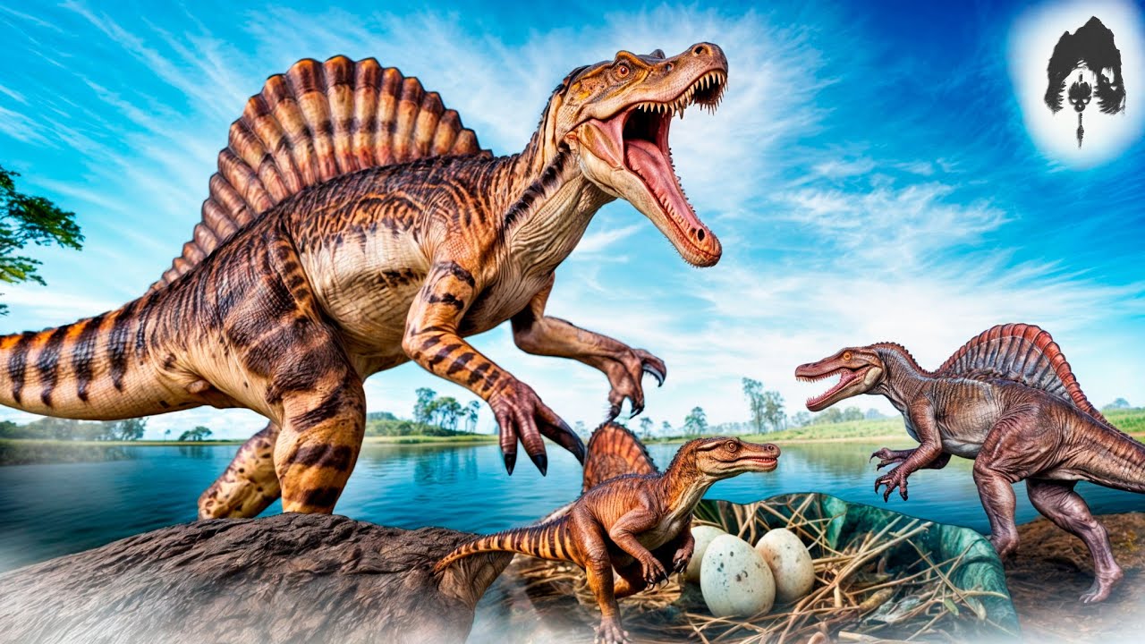 The Isle - Saindo Do OVO! Familia Spino Jurassic! Ensinando os Bebês a Caçar!