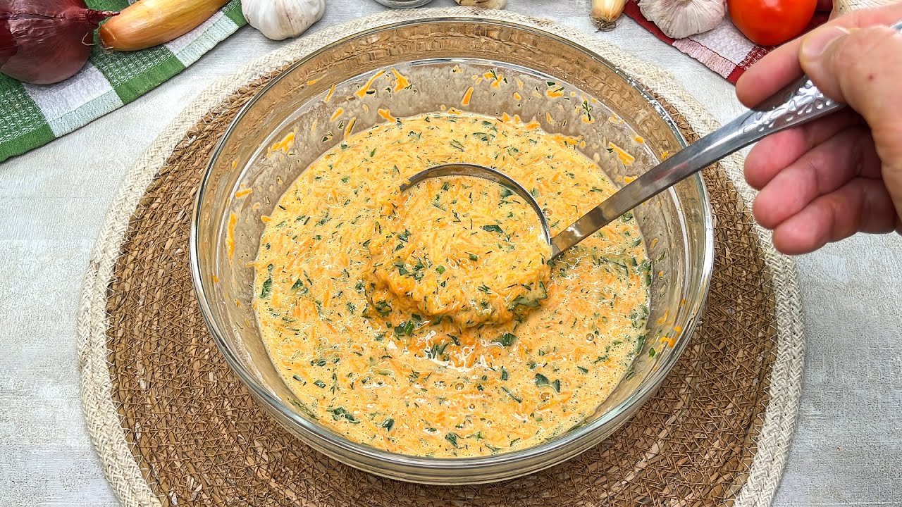 Просто натрите тыкву и добавьте 3 яйца! Так вкусно, что готовлю часто!