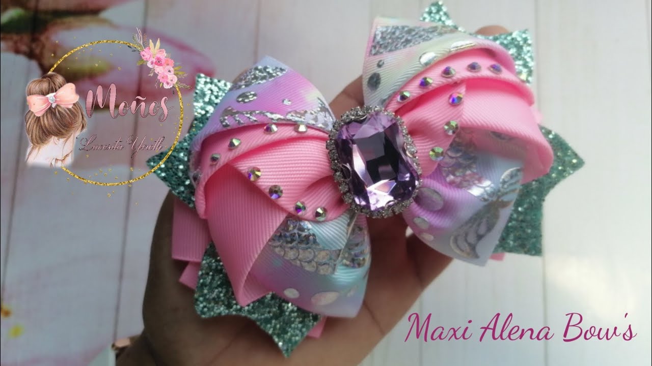 Maxi Alena Bow's#Liston de 5 CM