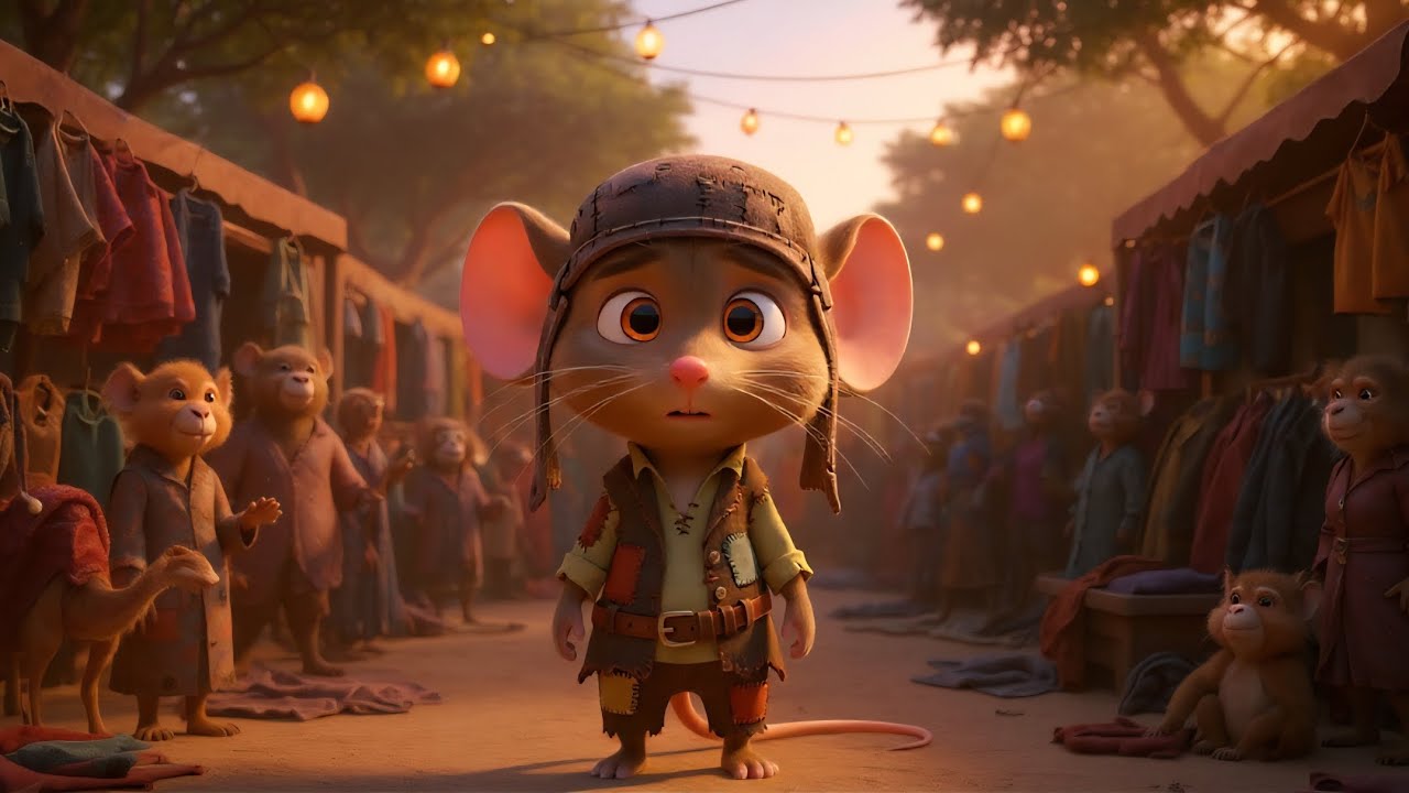 ✨ The Brave Little Mouse: Heartwarming Market Adventure | Animated Short Film