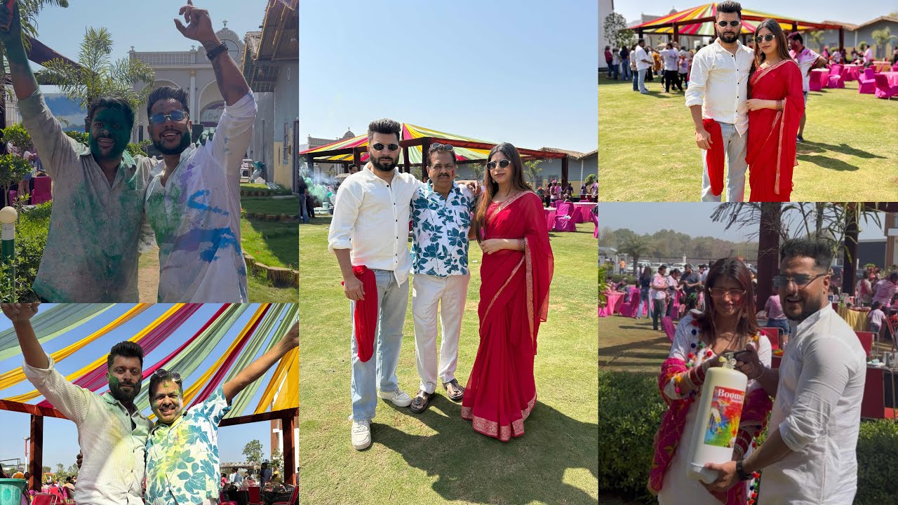 Holi Celebration || Pehle Bar Aise Holi Celebrate Kari || 