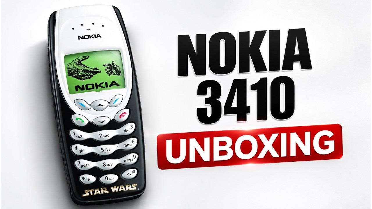 Nokia 3410 Unboxing 4K &mdash; with all original accessories | NHM-2NX | Released in 2002