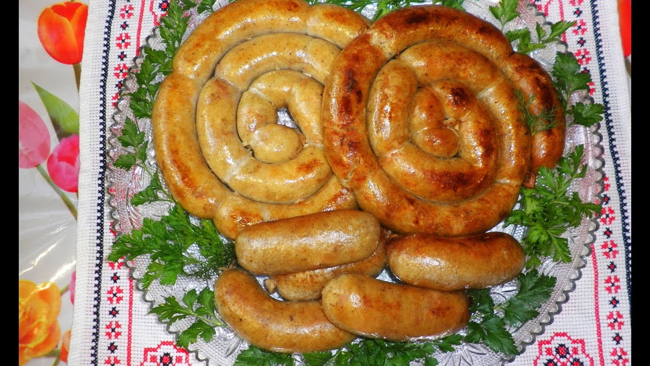 Картофельная колбаса / Картофельная колбаса с беконом и шкварками / Ковбаса з картоплі зі свининою