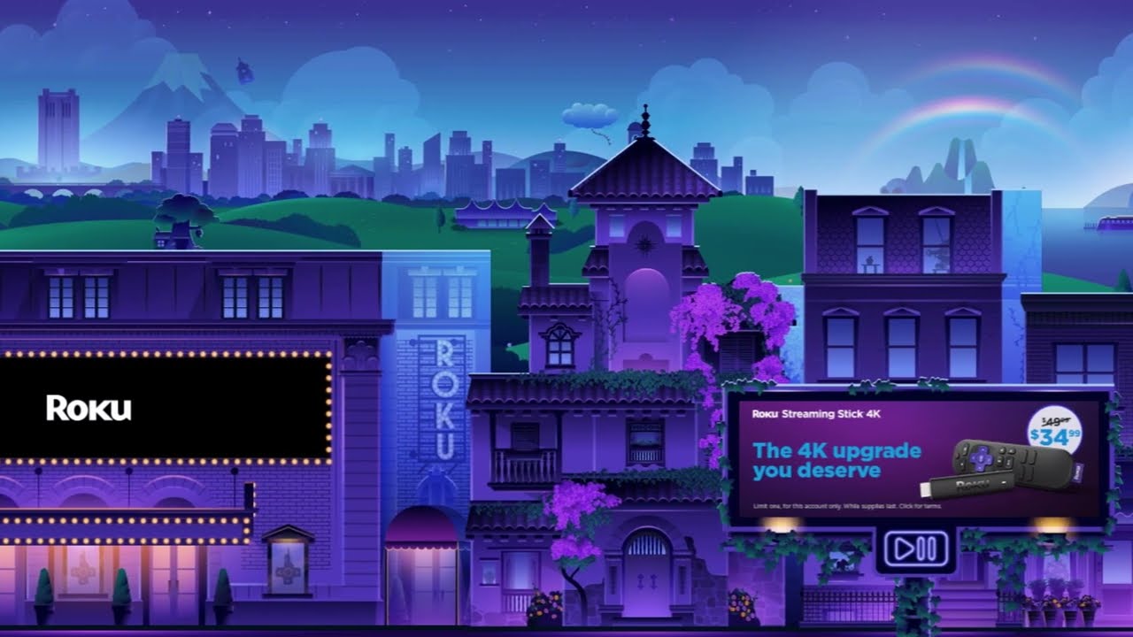 Roku Spring city stroll screensaver- 1 hour
