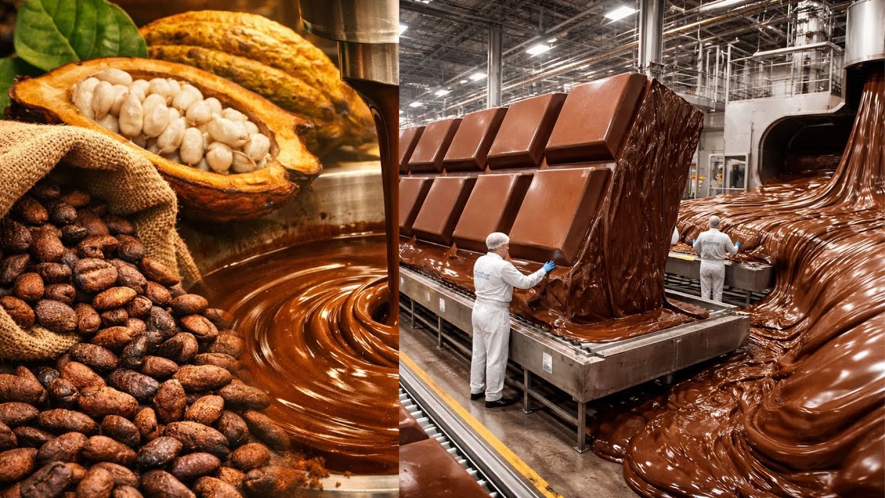 Como o Chocolate é Feito de Verdade  Do Cacau Líquido à Barra Sólida