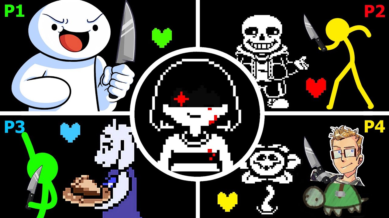 4 Player Undertale Genocide RUN (Feat. TheOdd1sOut and Skip The Tutorial)
