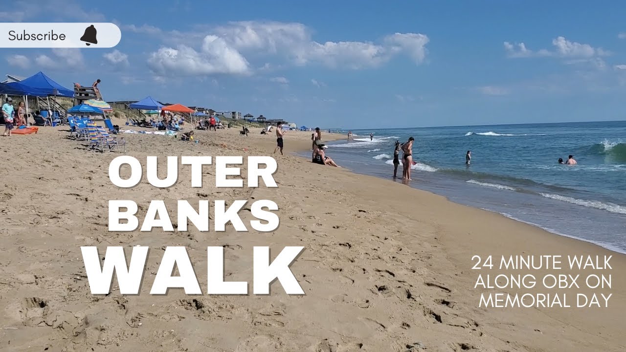Memorial Day Walk at Outer Banks, North Carolina - Virtual Walk Tread Mill Walk