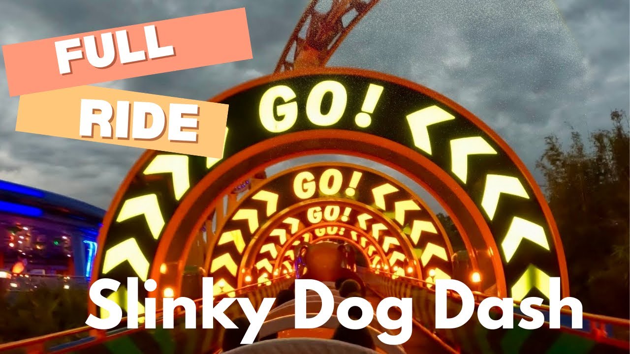 Slinky Dog Dash Full Ride POV 🐶🎢 | Toy Story Land Roller Coaster | Disney’s Hollywood Studios