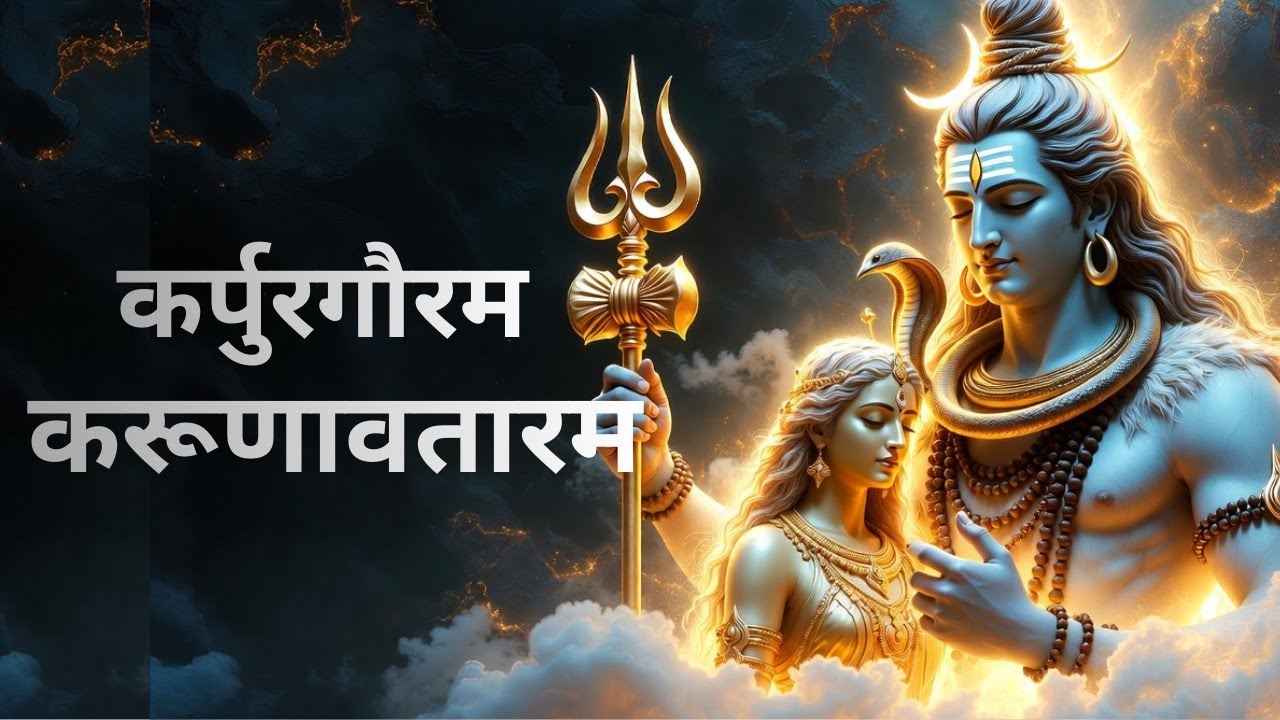 Karpura Gauram Shiva Shakti Mantra 🔱 Om Namah Shivaya for Positivity & Protection