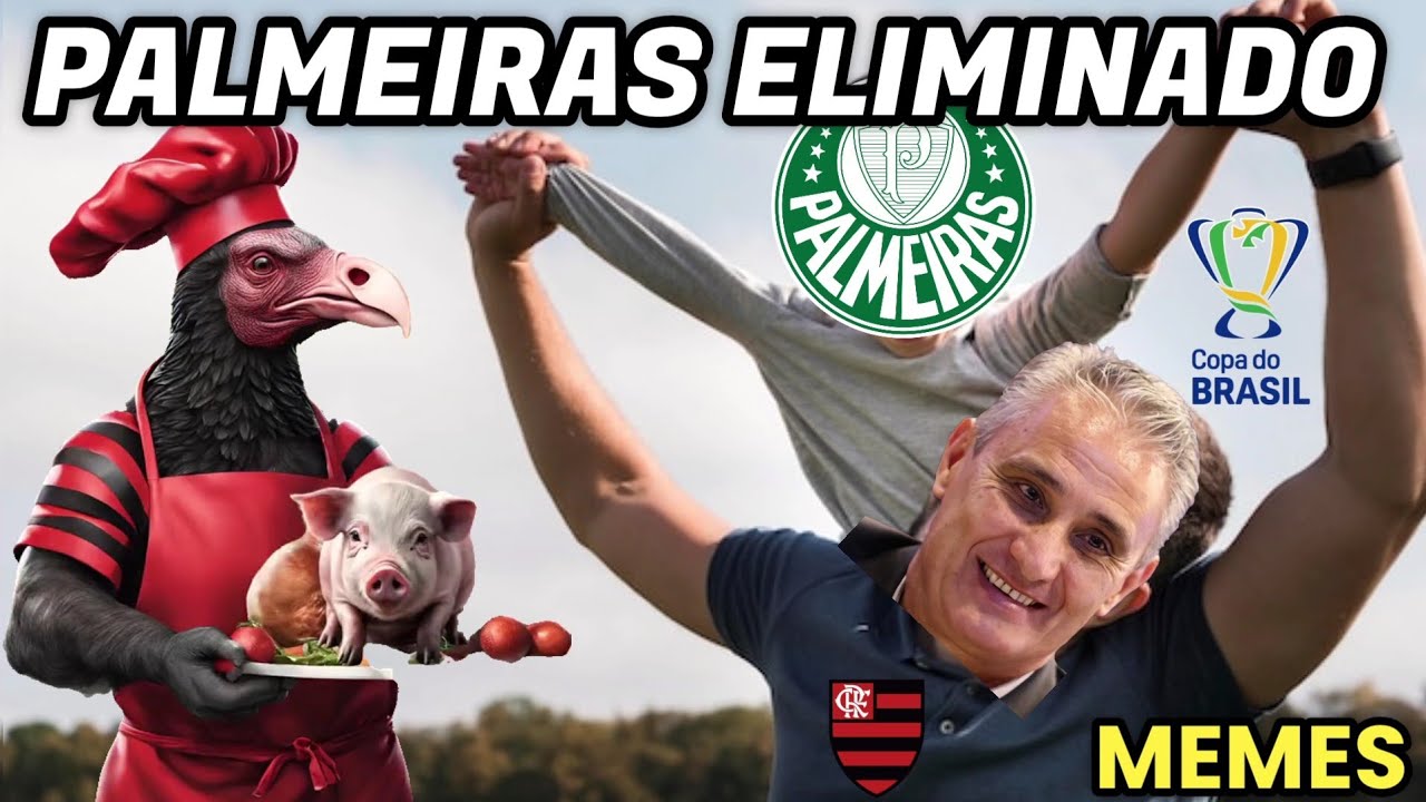 MELHORES MEMES ZOANDO O PALMEIRAS X FLAMENGO • PALMEIRAS ELIMINADO DA COPA DO BRASIL 2X1 FLAMENGO