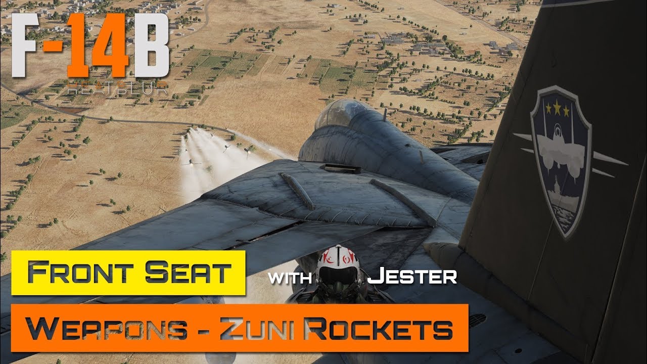 DCS World - F-14 Tomcat - Front Seat - Weapons - Zuni Rockets with Jester