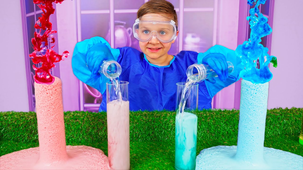 Roma and Diana show Experiments with colors