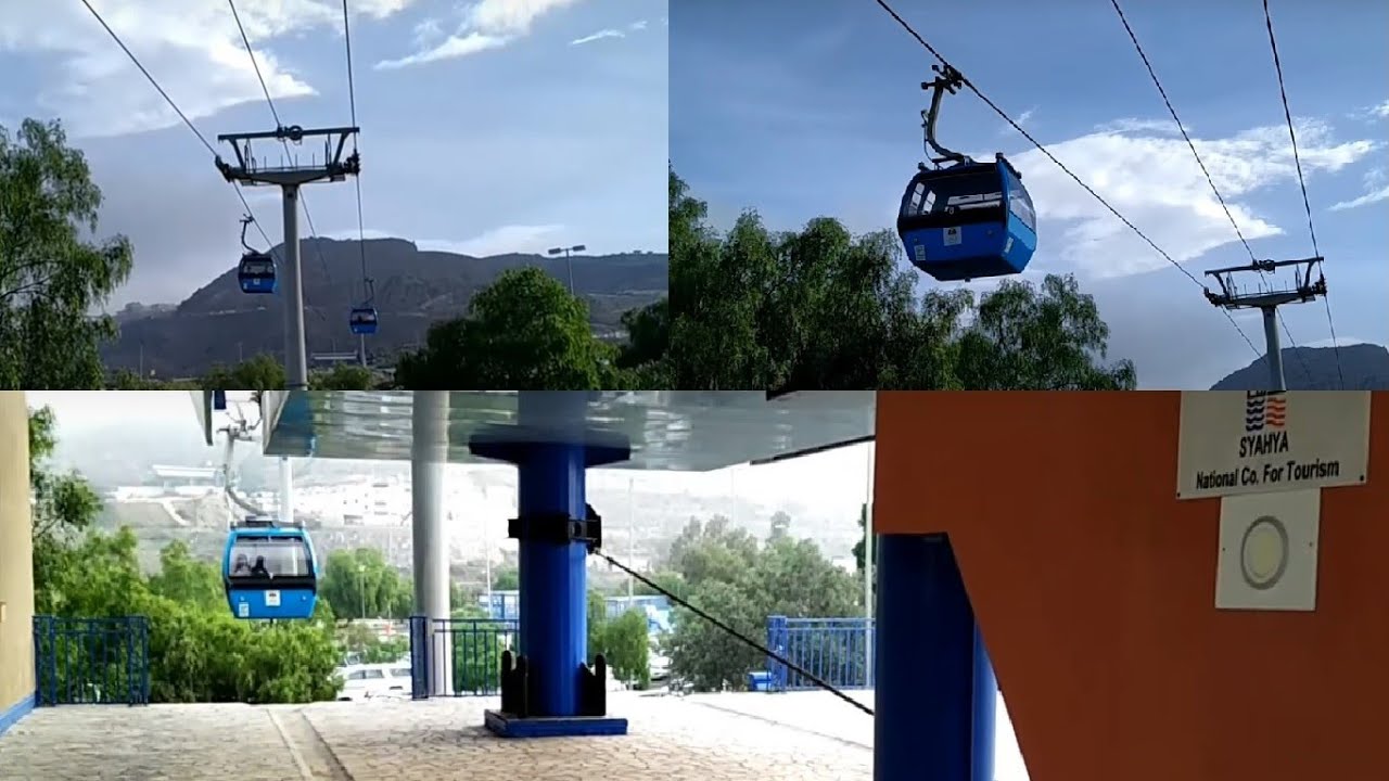 Cable Car ride from Green Mountain with beautiful views of Abha Saudi Arabia