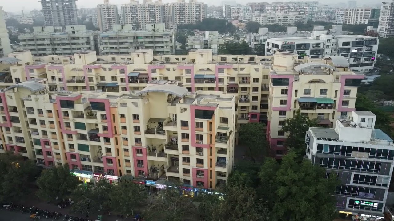 Aerial View of Pimple Saudagar, Pune: A Bustling Residential Hub 🏙️✨