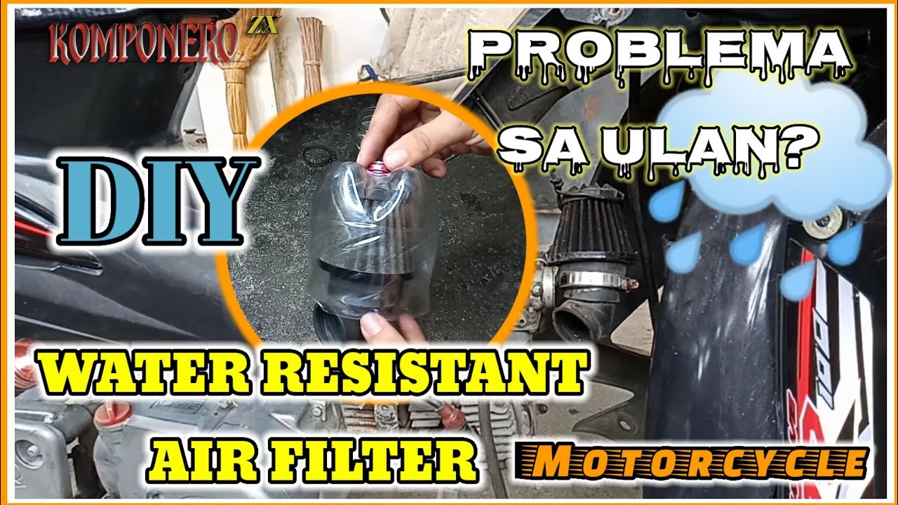 DIY WATER RESISTANT AIR FILTER(MOTORCYCLE )@komponerozx4642