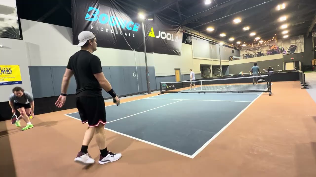 4.5+ Men’s Pickleball Doubles. Smart Dinks, Clean Counters and Banger Plays! Dan/Ian vs Austin/Sam 2