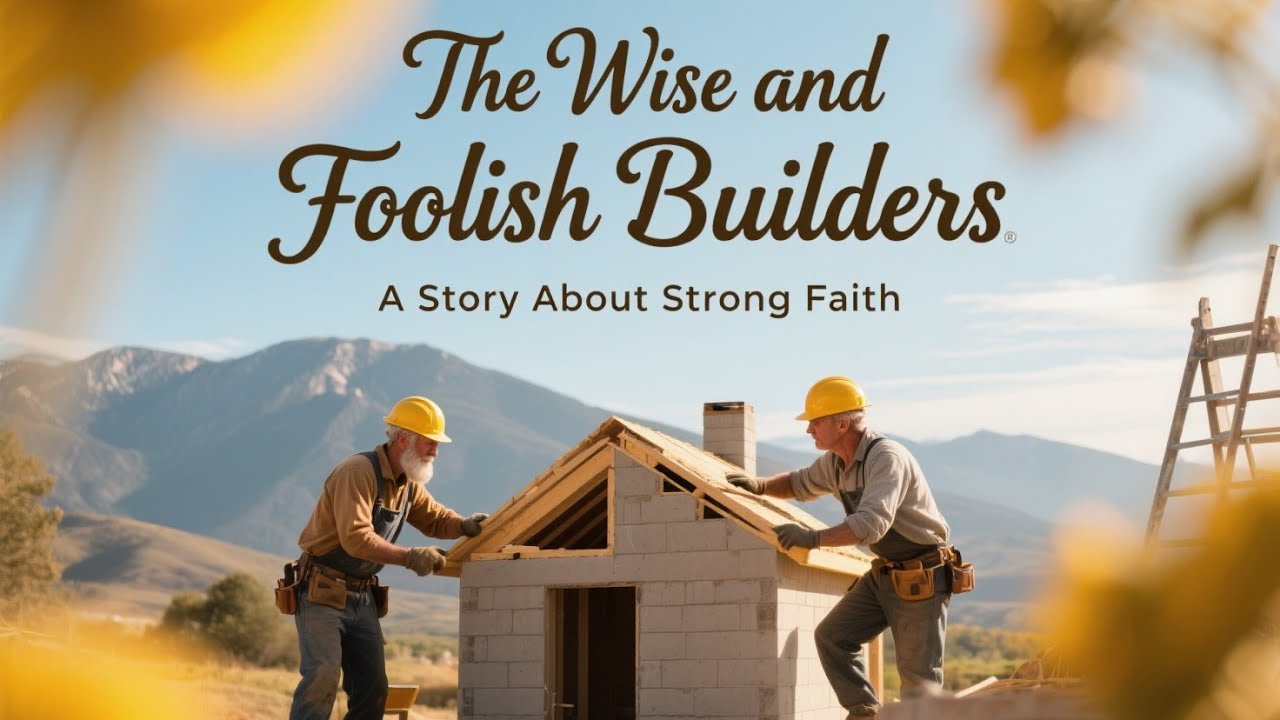 Parables from Bible for Kids | The Wise and Foolish Builders | A Story About Strong Faith