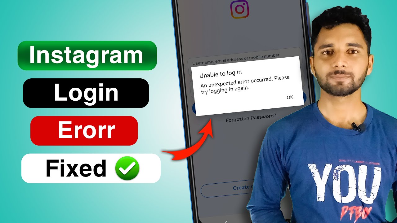 An unexpected error occurred problem fix | instagram login problem 2025