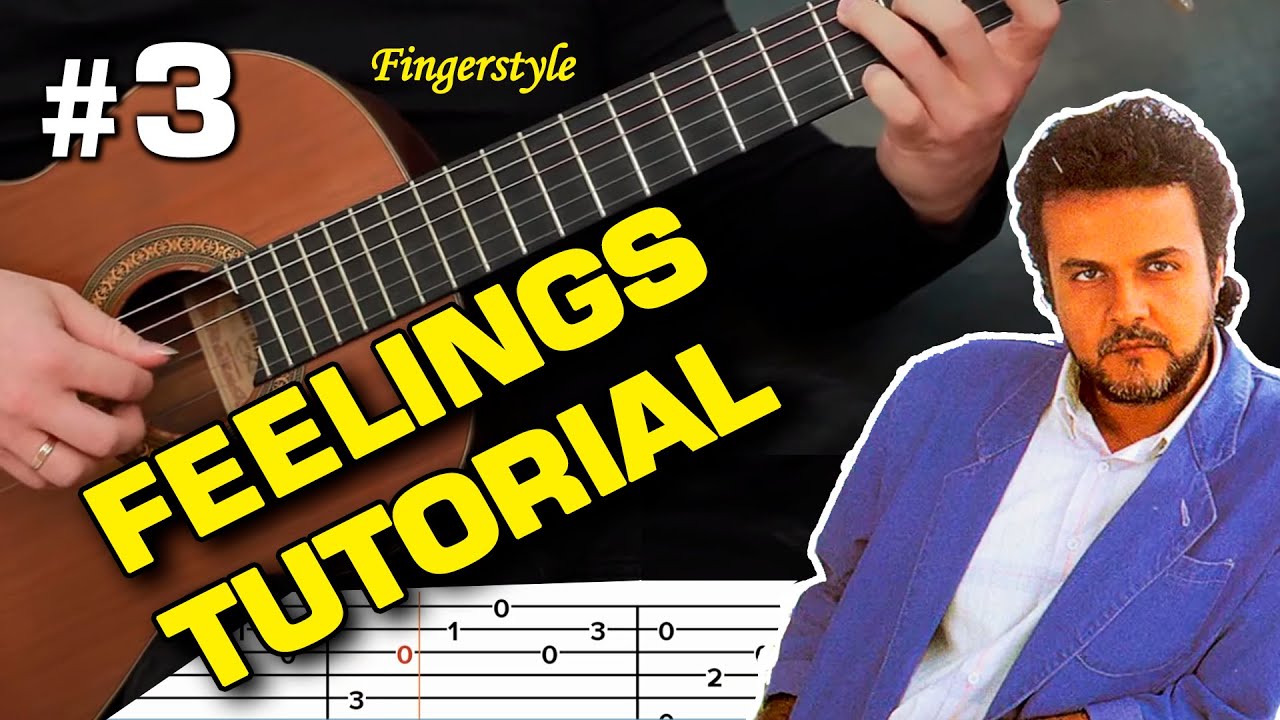 Tab 🔥FEELINGS Acoustic guitar tutorial🎸FINGERSTYLE ⚡guitarclub4you