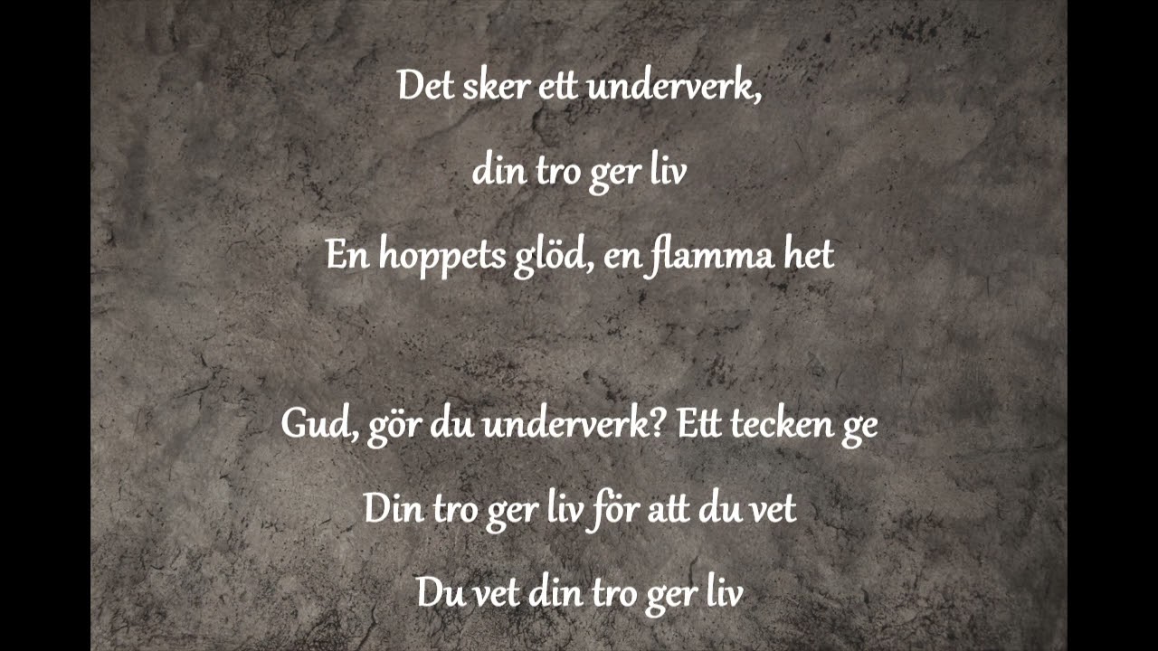 Karin Holmér - Din tro ger liv