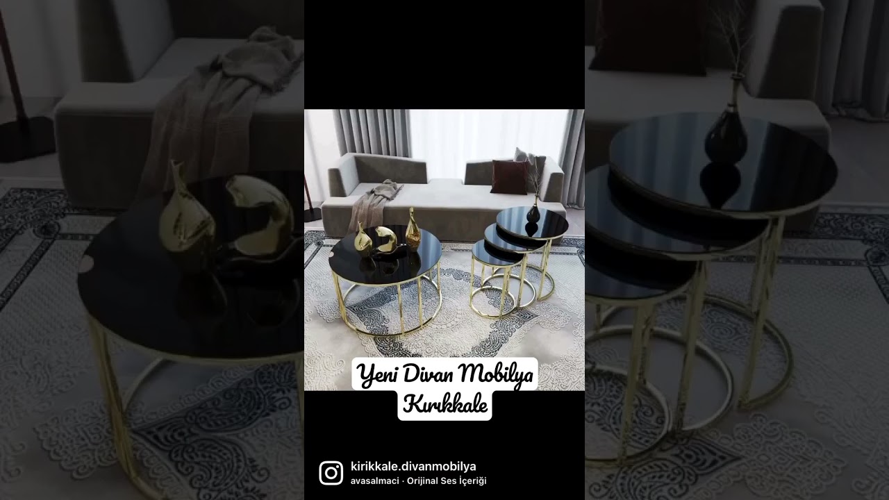 Birbirinden G&uuml;zel Sehpa Modelleri Yeni Divan Mobilyada
