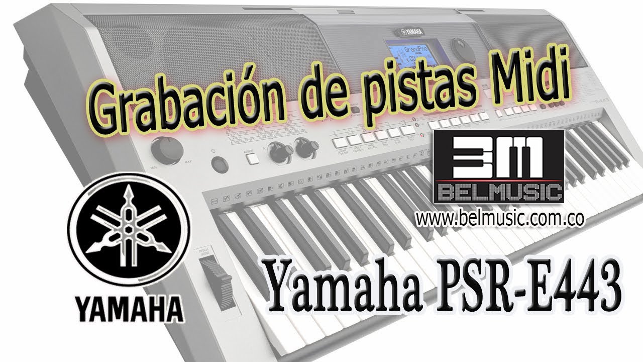 Yamaha PSR-E443 y PSR E453 Grabación de pistas (en español)