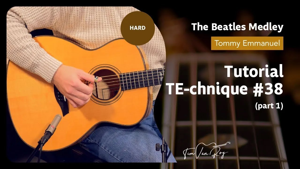 The Beatles Medley (Tommy Emmanuel) - Tutorial (Part 1)