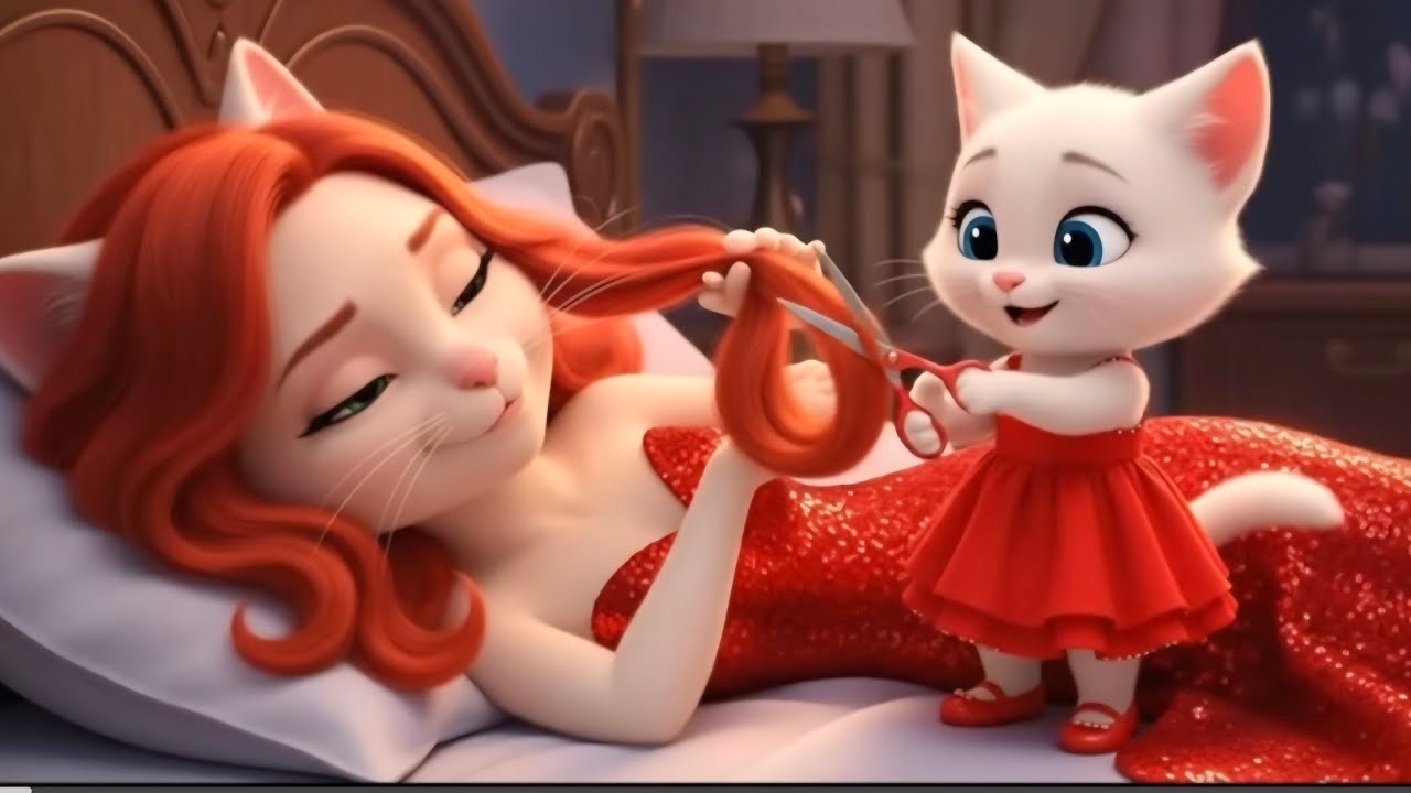 Naughty Kitten Cuts Mom's Hair to Buy Minion | AI Cat Story🐾✂️
