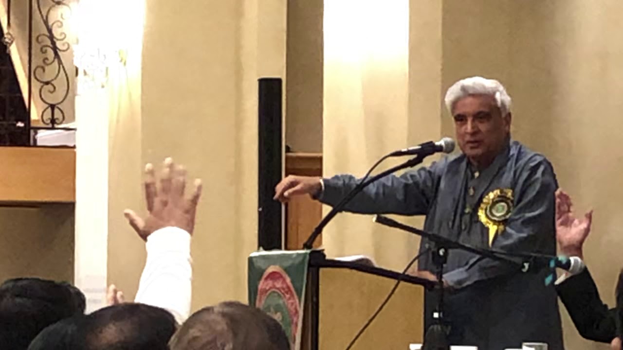 Javed Akhtar at AMU Mushaera-Chicago