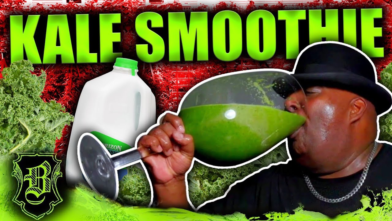 Gallon Homemade Kale Smoothie Chug Out Of A Huge Glass