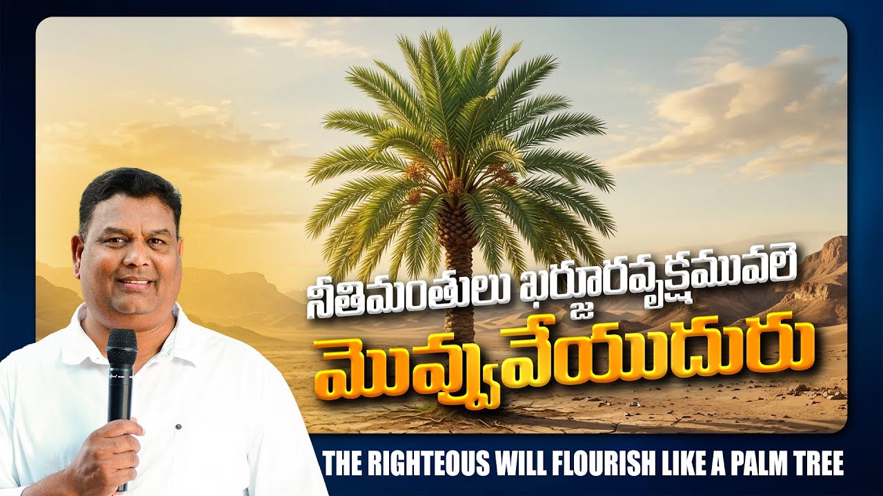 నీతిమంతులు ఖర్జూర వృక్షమువలె మొవ్వు వేయుదురు | Pas: D.Gabriel |