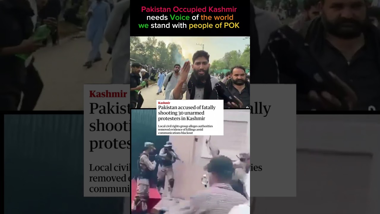 The protest in Pakistan occupied Kashmir took a hard turn #indiandefence #indiapakistan #shorts