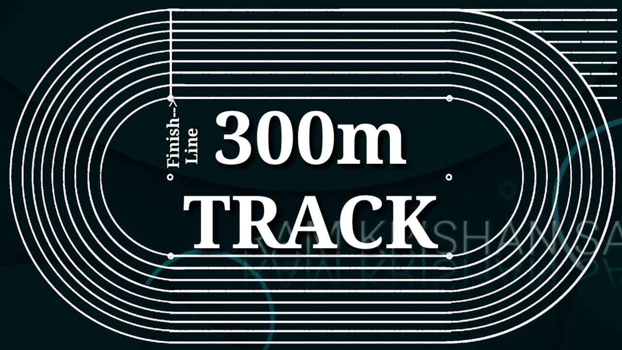 300m Track Marking Plan | 300m Athletics Track | How to mark Athletics Track | 300m Track | Athletic