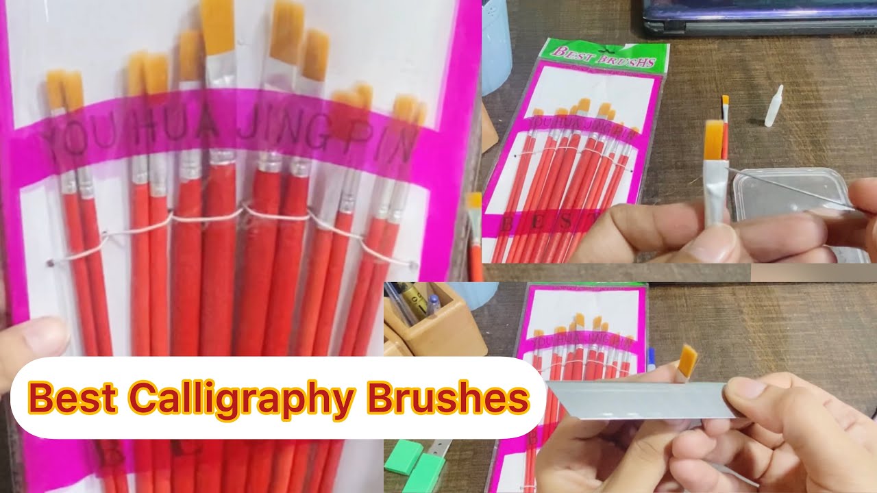 Best Calligraphy Brushes And Their Uses (Muhammad Amjad Alvi Calligraphy Artist) urdu/hindi