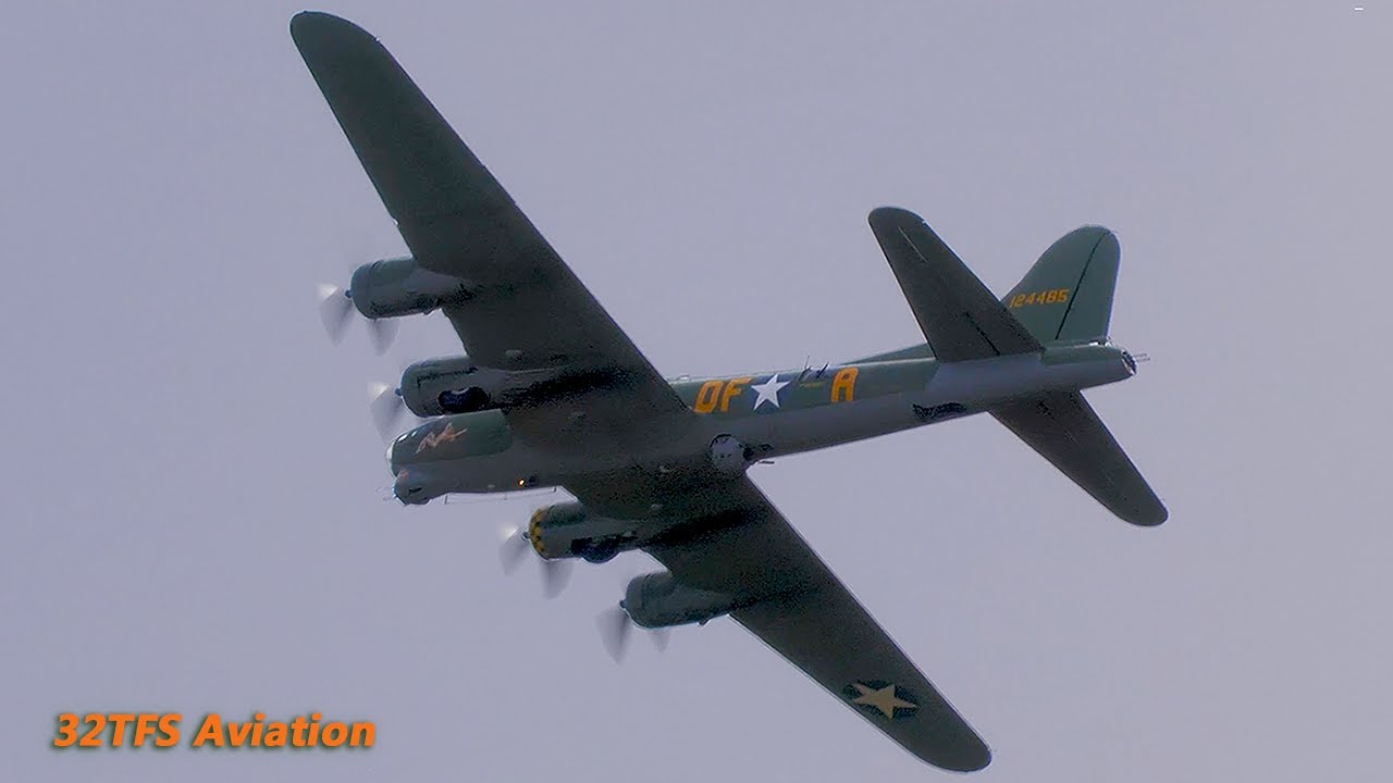 [4K] Sanicole Airshow B-17 Flying Fortress: Roar of Nostalgia
