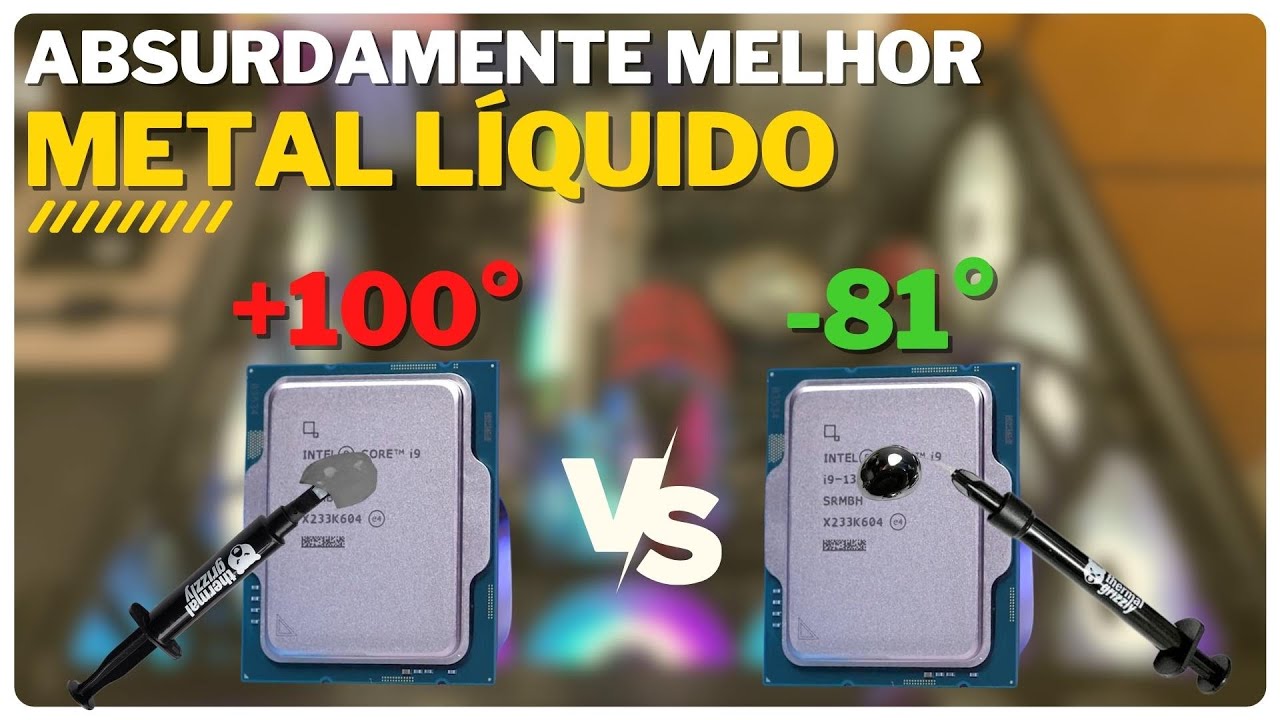 Metal Líquido vs Pasta Térmica — Quem se saiu melhor?