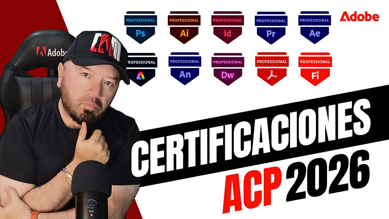 ✨ CERTIFICACIONES ADOBE ACP 2026 │ ¿CÓMO OBTENERLAS? │ CERTIFICACION INTERNACIONAL DE ADOBE