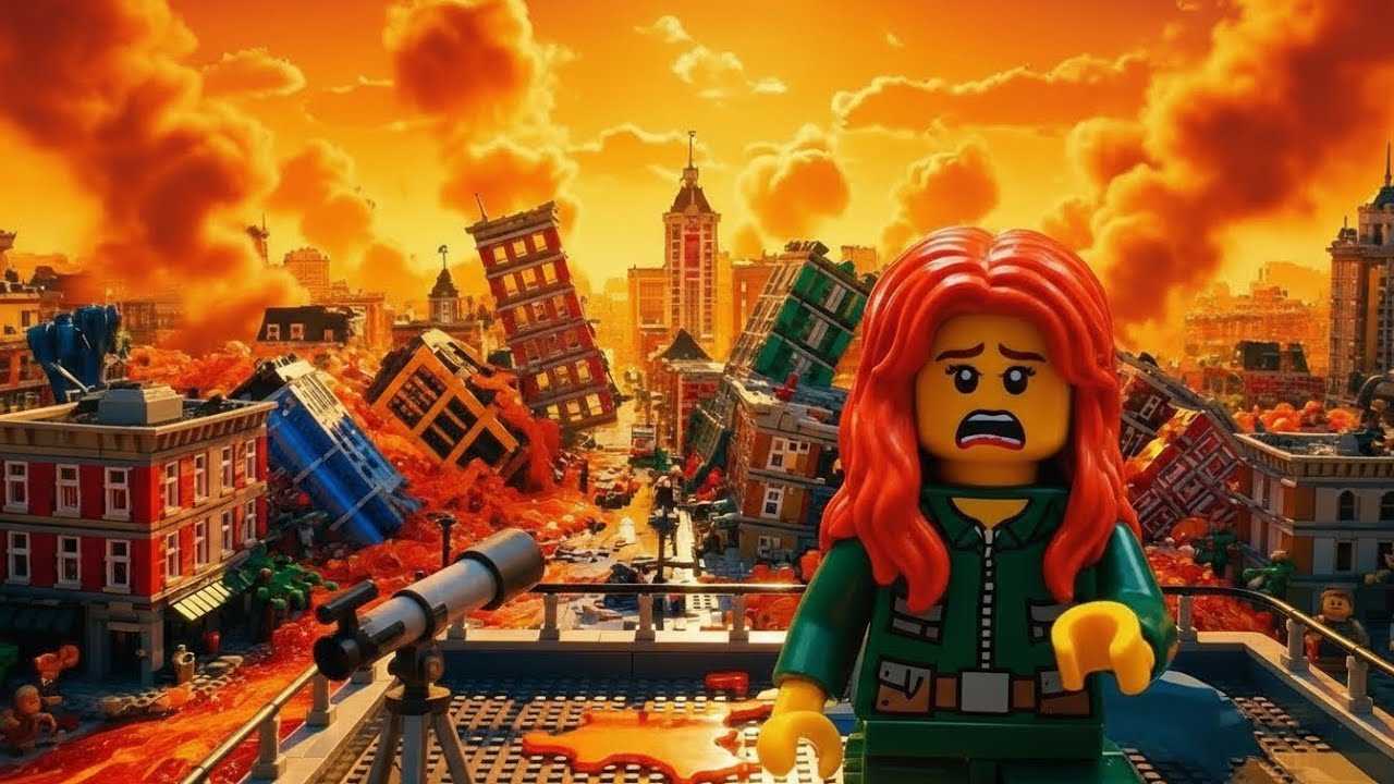WARNING: LEGO City Is Melting Under Extreme Heat #legocity  #MeltingLEGO #ExtremeHeat #heatwave