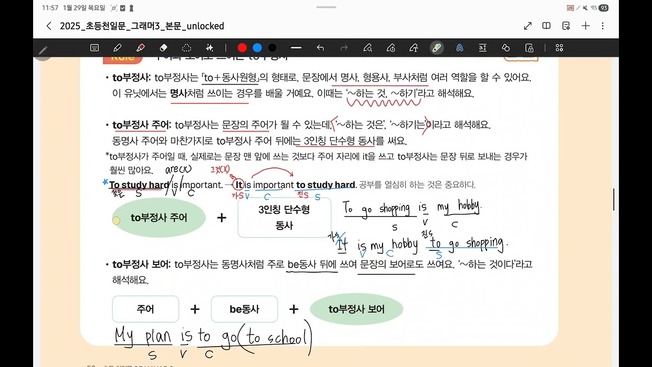 Unit 8. 명사처럼 쓰이는 to부정사